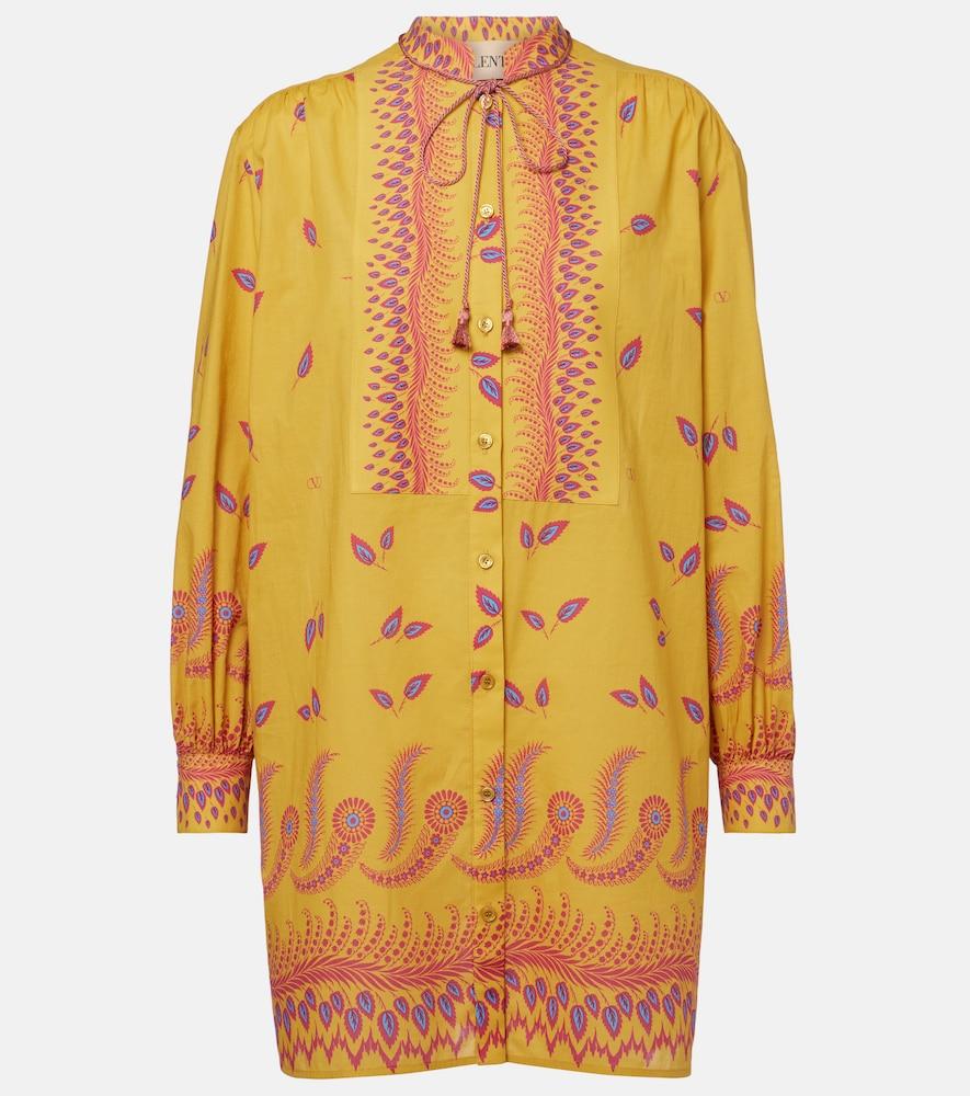 valentino voyage imaginaire muslin minidress