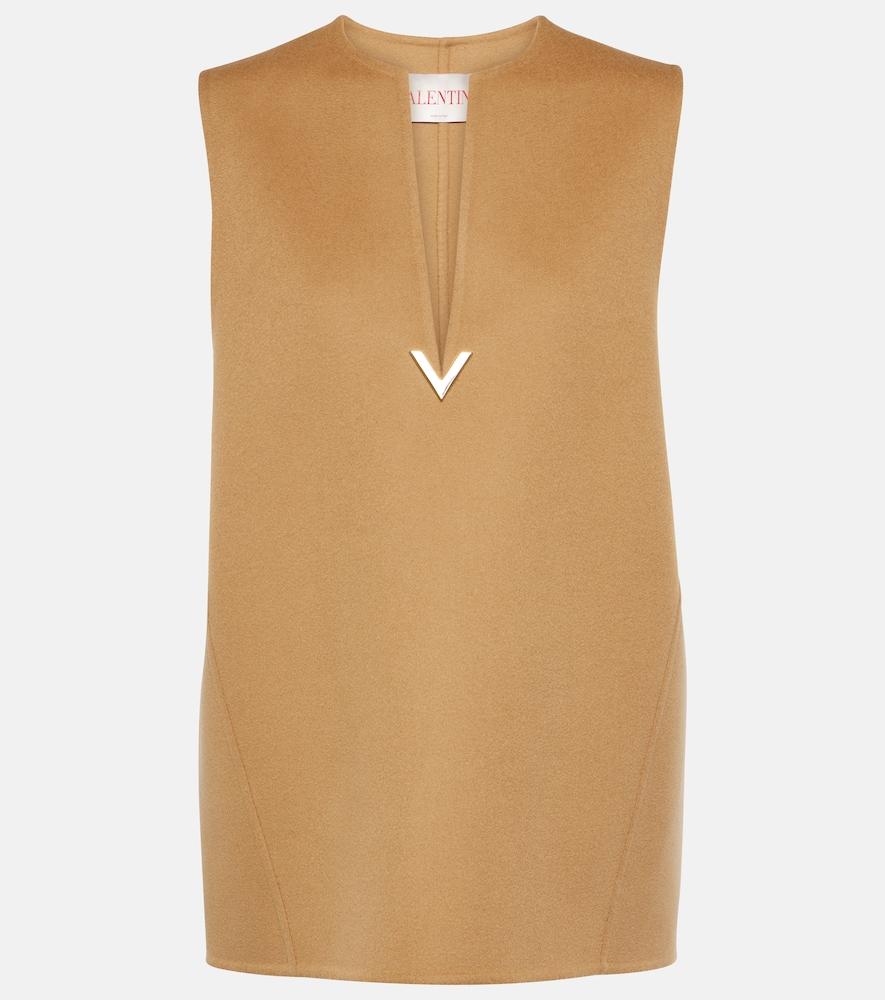 valentino wool and cashmere top