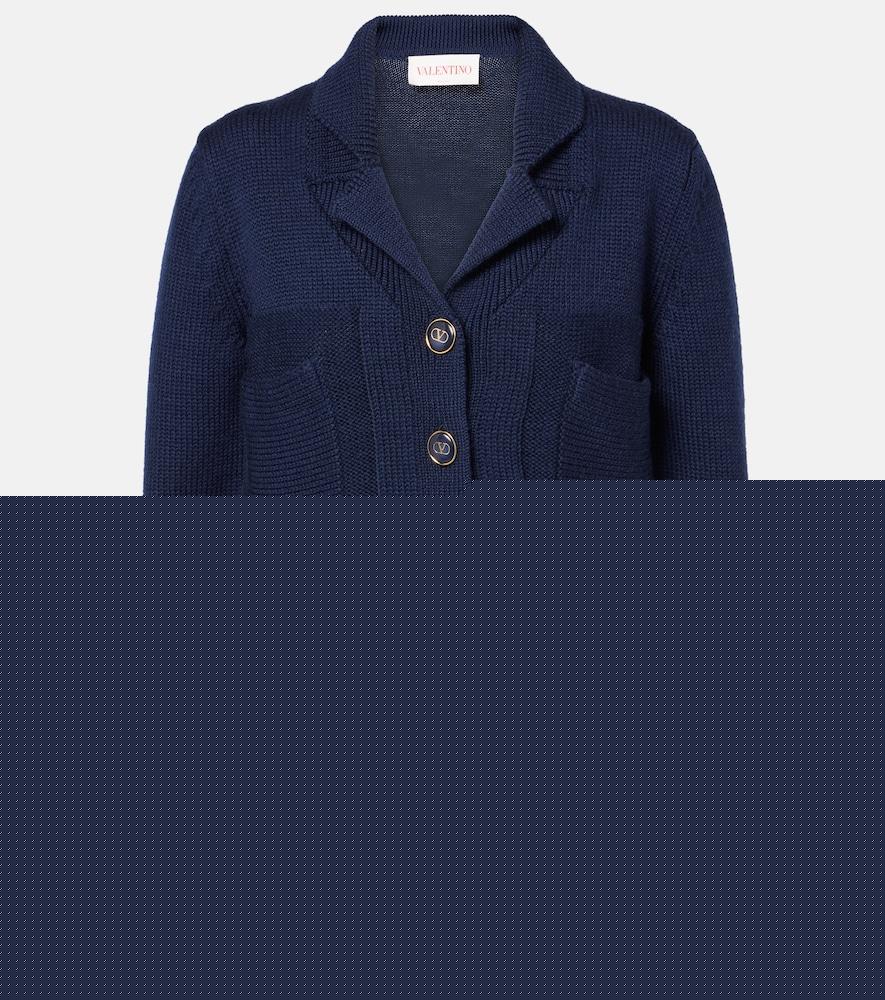 valentino wool and cotton cardigan