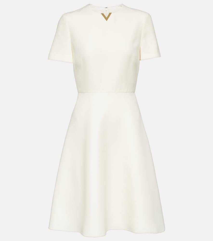 valentino wool and silk minidress