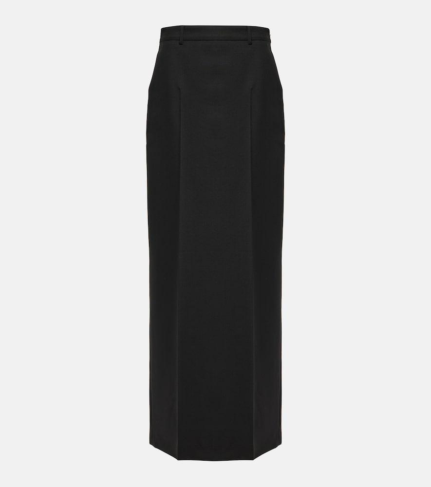 valentino wool-blend maxi skirt