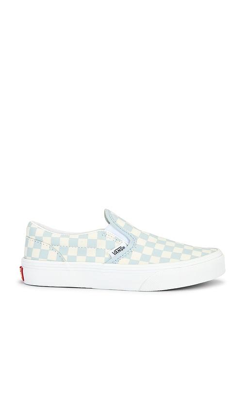 vans kids classic slip-on in blue,white. - size 12.5 (also in 13)