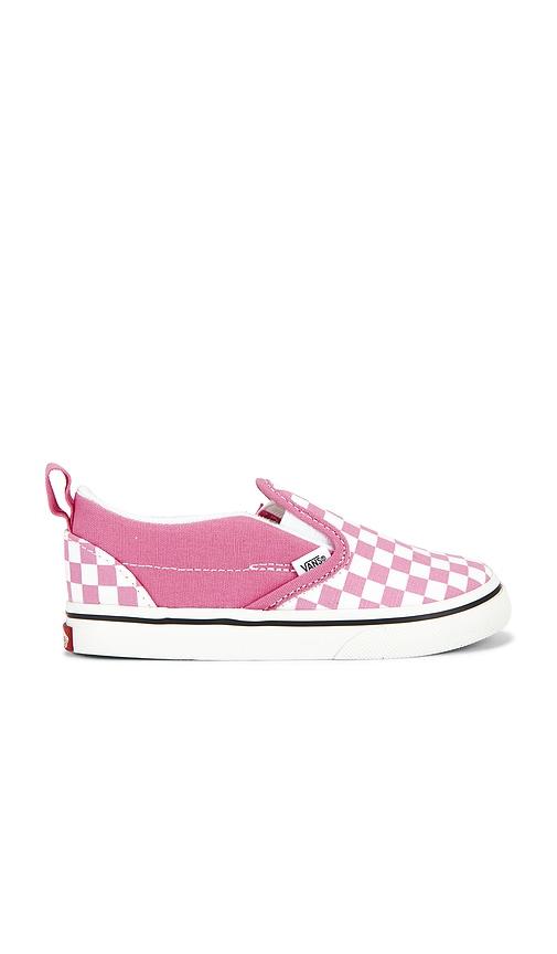 vans toddler slip-on v in pink. - size 7.5 (also in 8)