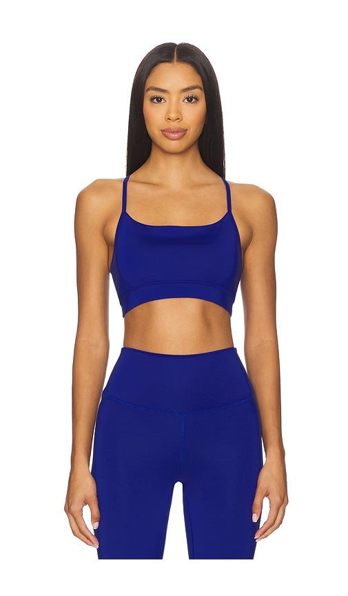 varley assure cerys sports bra in blue. - size m (also in xs, s)