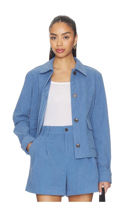 varley carlotta jacket in blue. - size l (also in xs, s, m)