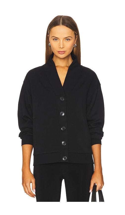 varley celeste button through cardigan in black. - size m (also in s)