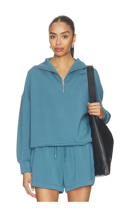 varley hawley half zip sweatshirt in blue. - size l (also in s, xs, m, xl)