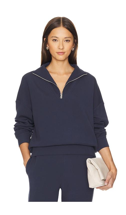 varley hawley half zip sweatshirt in navy. - size s (also in xs, xl)
