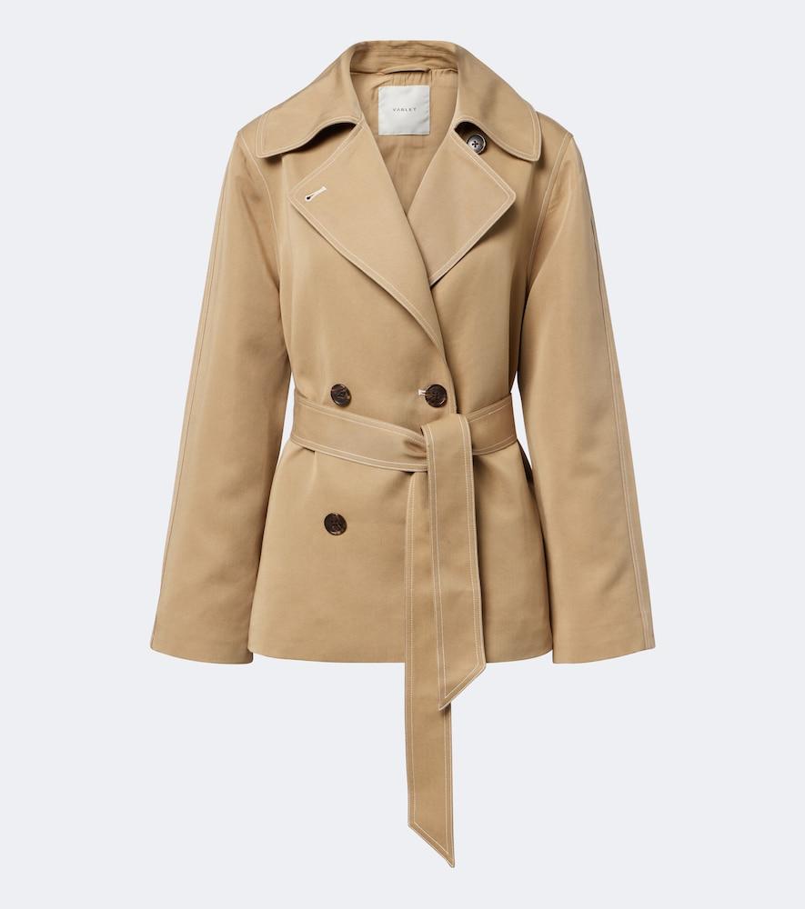 varley maddox double-breasted twill jacket