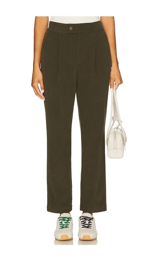 varley nell reg tapered leg 27 pant in green. - size s (also in xs)