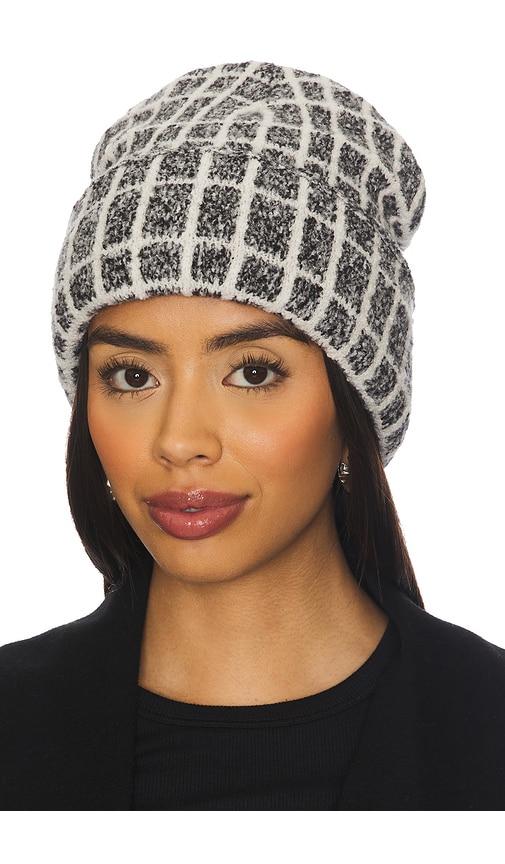varley noel knit beanie in charcoal.