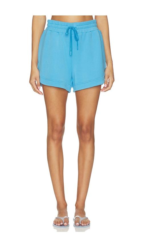 varley ollie high rise short in blue. - size l (also in m, s, xl, xs, xxs)