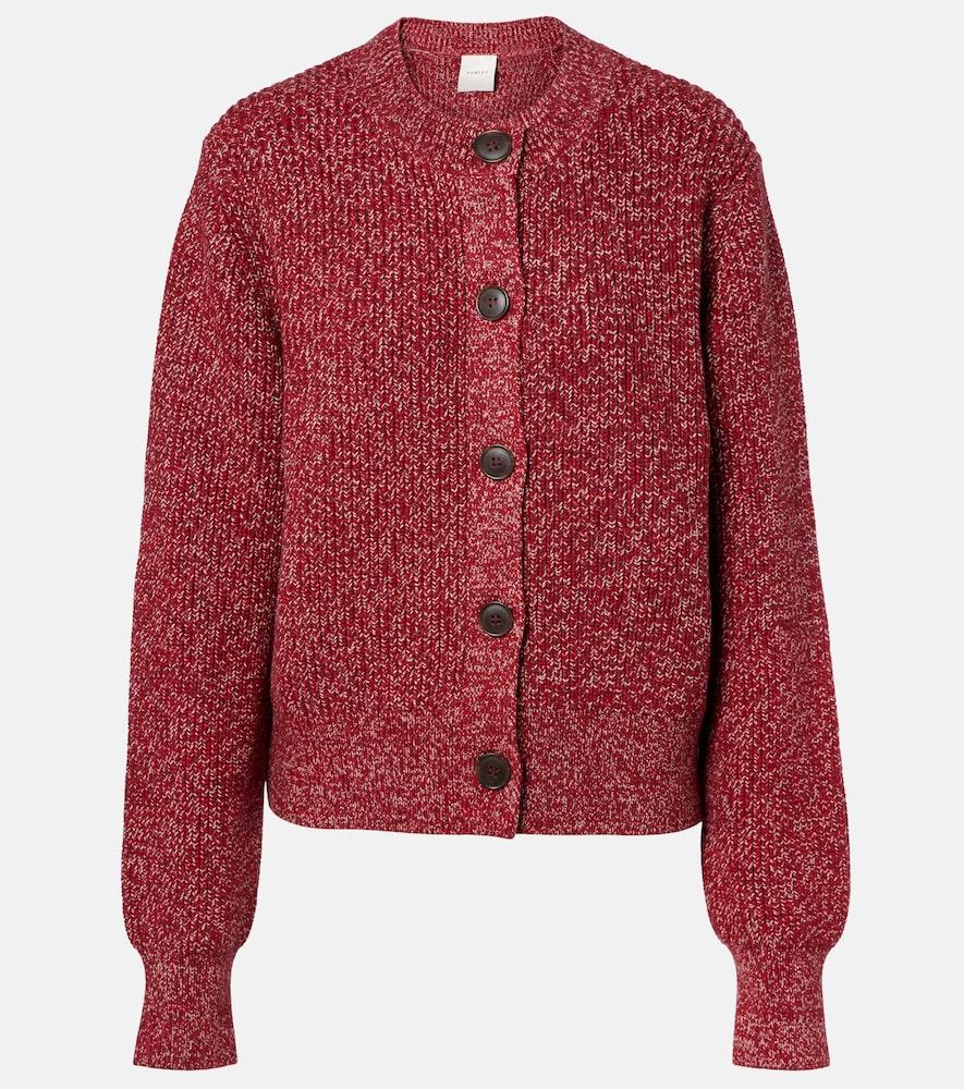 varley patricia ribbed-knit cardigan