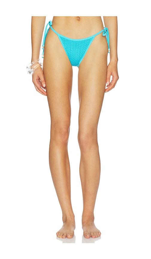 vdm delilah bikini bottom in teal. - size l (also in xs, s, m, xl)