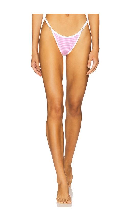 vdm niki reversible bikini bottom in pink. - size l (also in m)