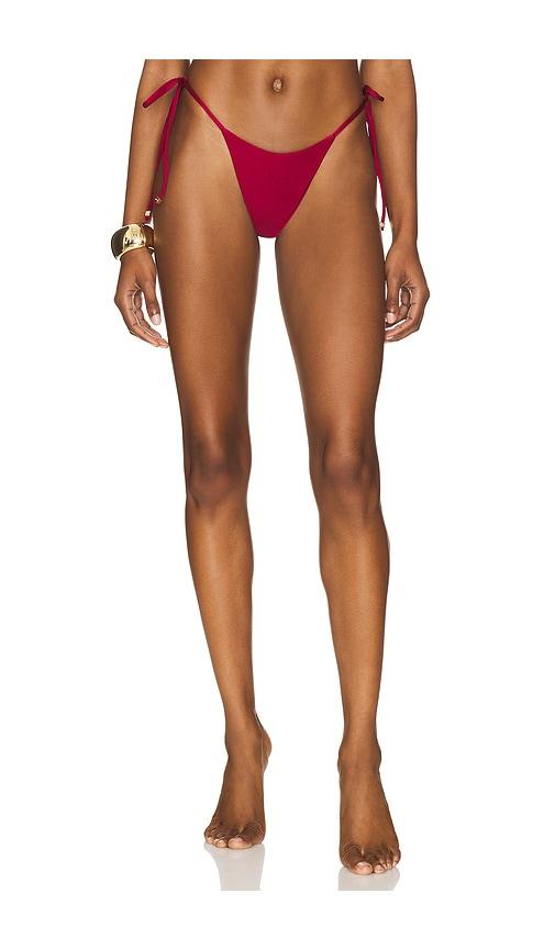 vdm tia reversible bikini bottom in burgundy. - size l (also in s, xl)