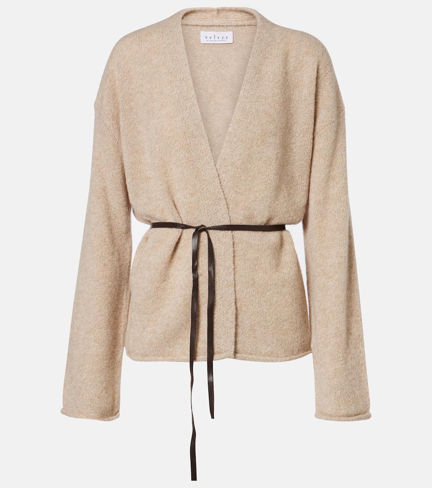 velvet alina wool-blend cardigan