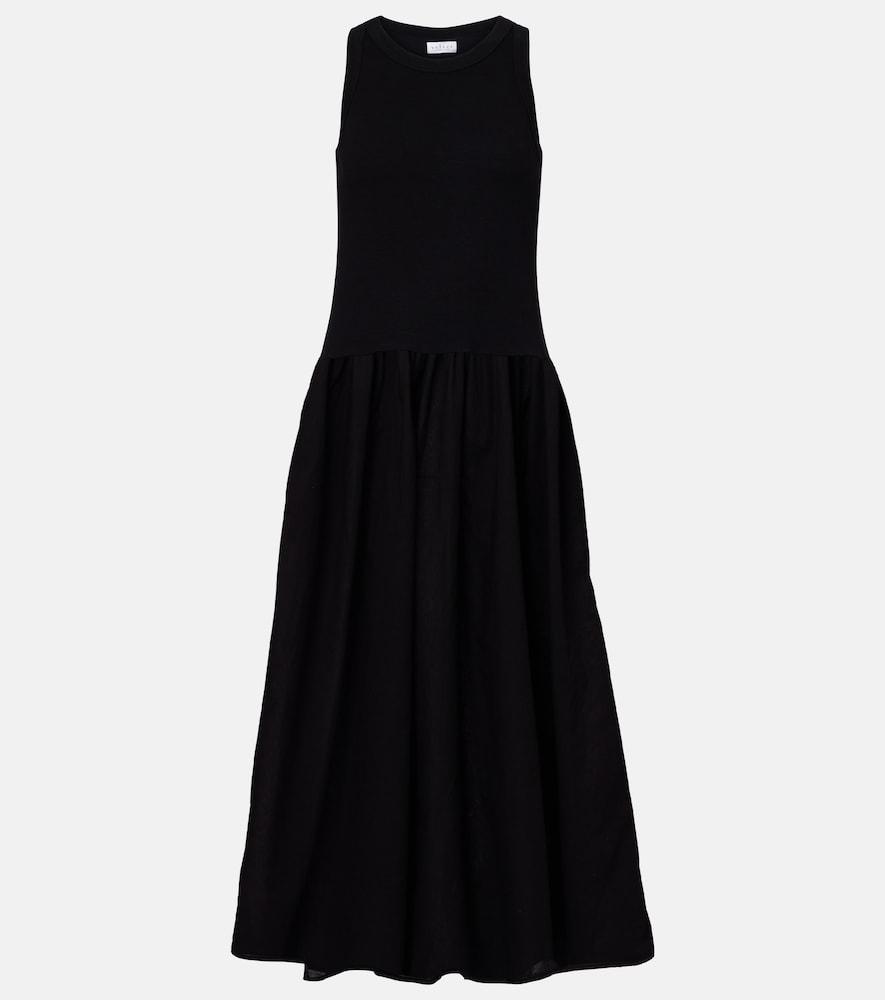 velvet amelia cotton-blend maxi dress