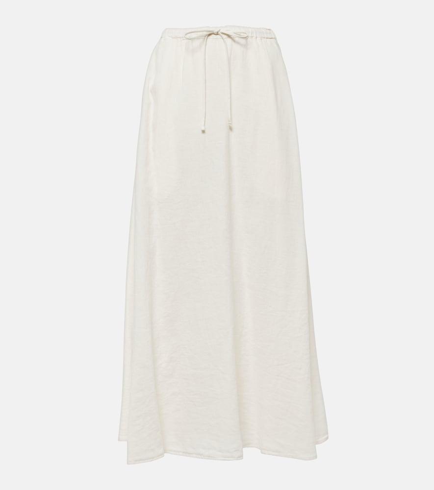 velvet bailey linen maxi skirt