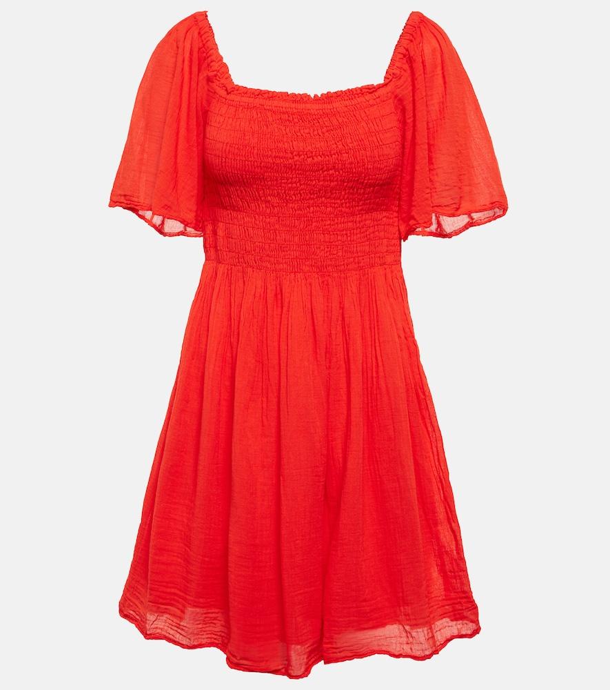 velvet esme cotton gauze minidress