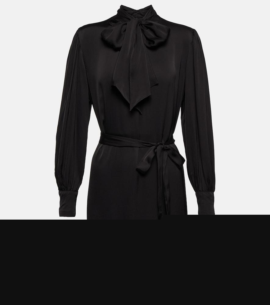 velvet evelyn satin shirt mini dress