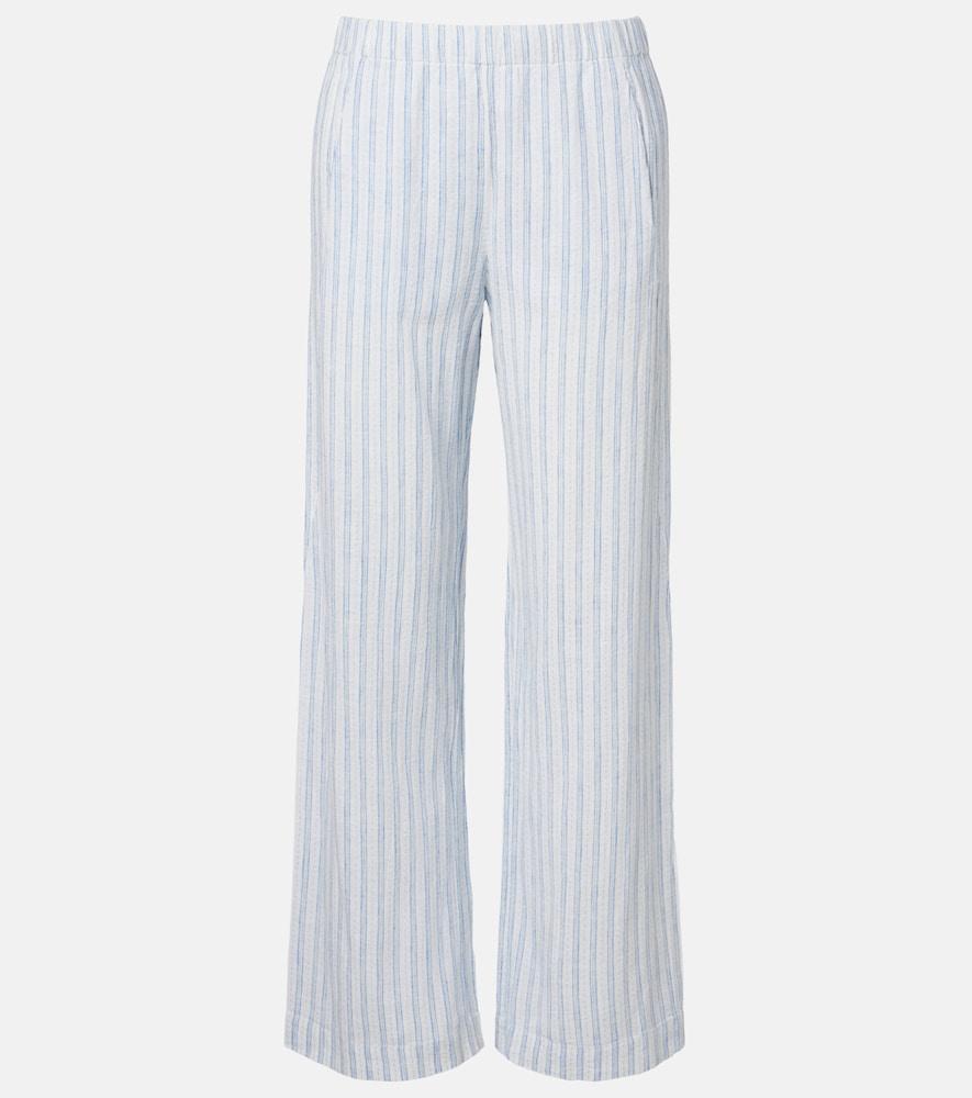 velvet evony cotton and linen wide-leg pants