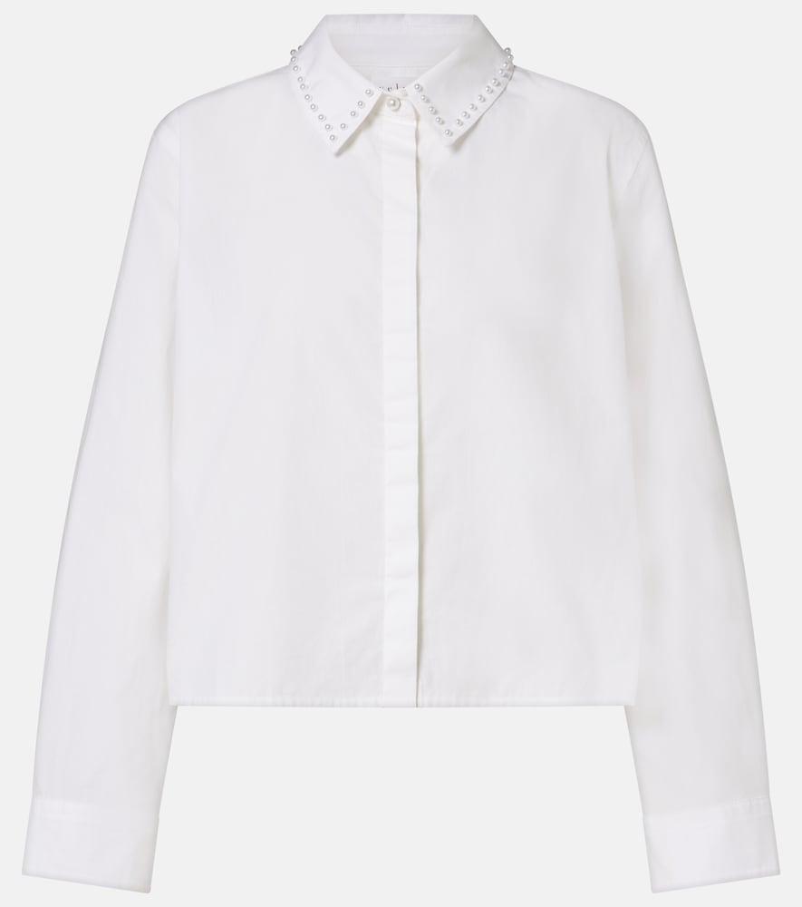 velvet jocelyn beaded cotton poplin shirt