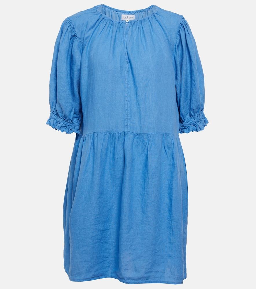 velvet kailani linen minidress