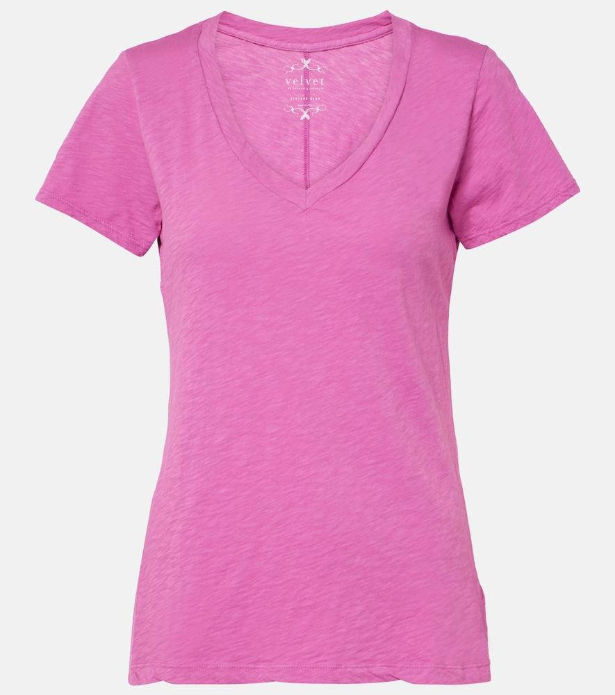 velvet lilith cotton jersey t-shirt