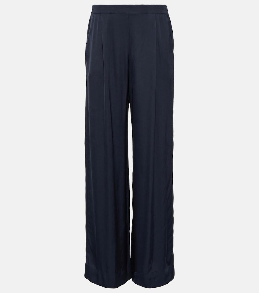 velvet livi satin wide-leg pants