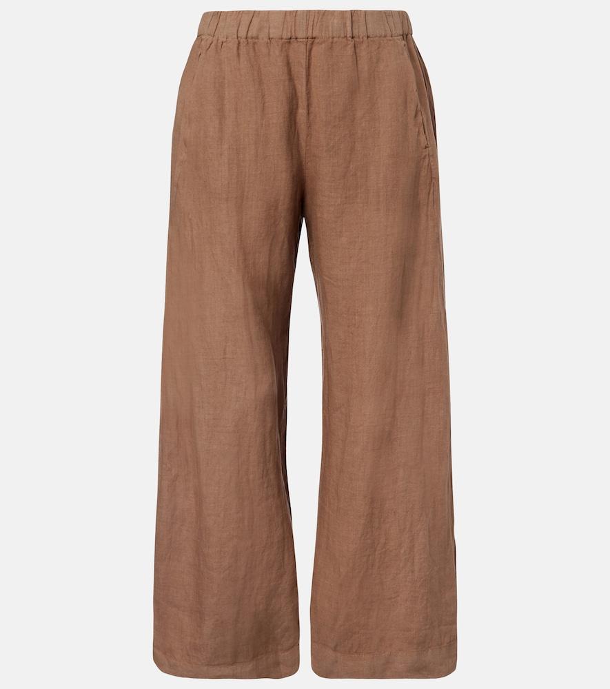 velvet lola linen wide-leg pants