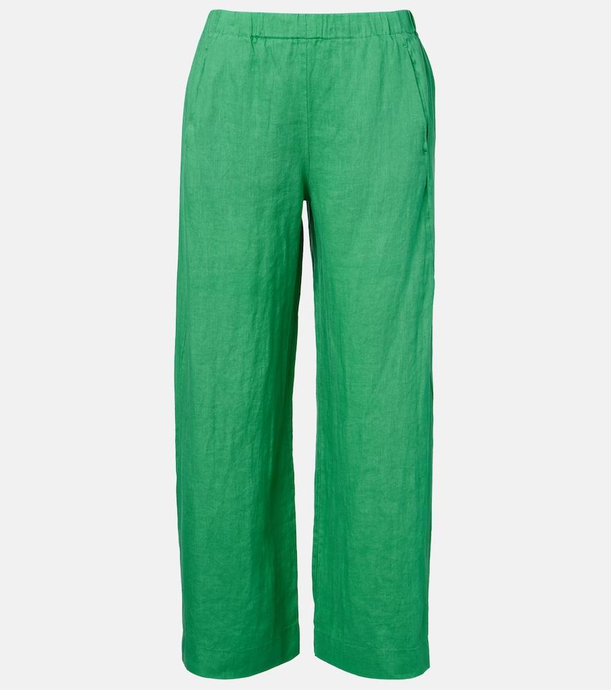 velvet lola linen wide-leg pants