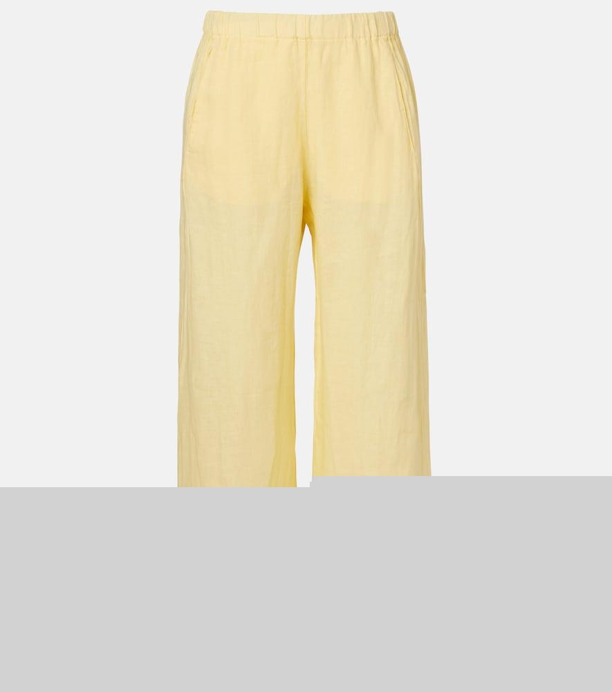 velvet lola linen wide-leg pants