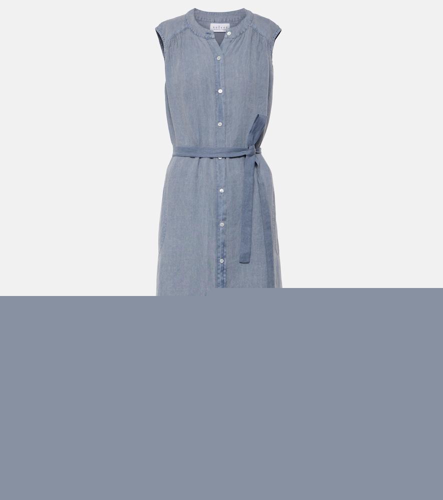 velvet luna linen maxi dress