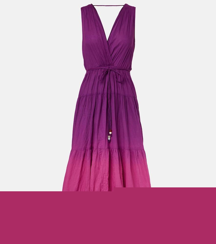 velvet marilyn cotton voile midi dress