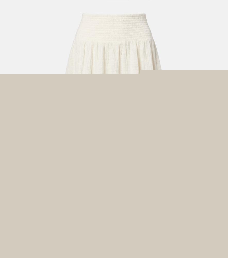 velvet mazie cotton gauze midi skirt