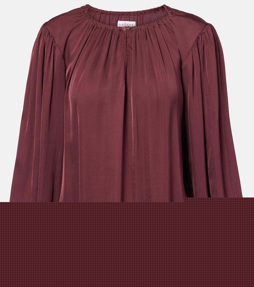 velvet riona satin blouse