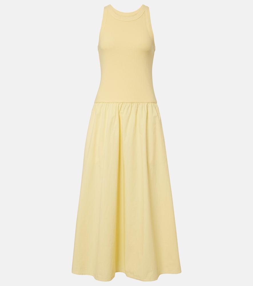 velvet romilly cotton-blend midi dress