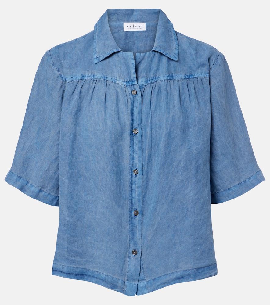 velvet rowan linen shirt