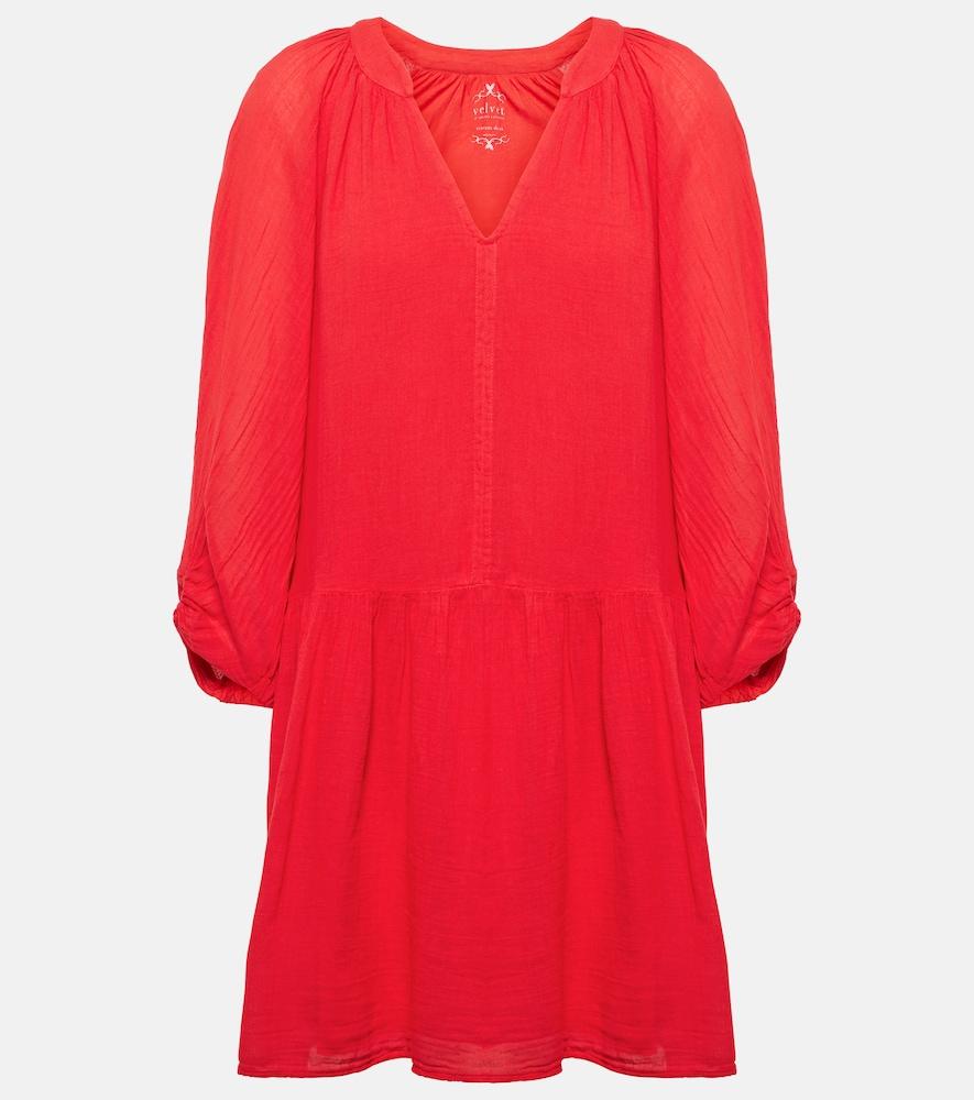 velvet sloan cotton minidress