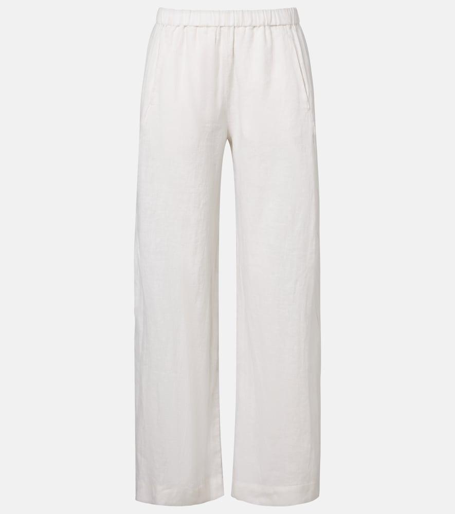 velvet stephanie linen wide-leg pants