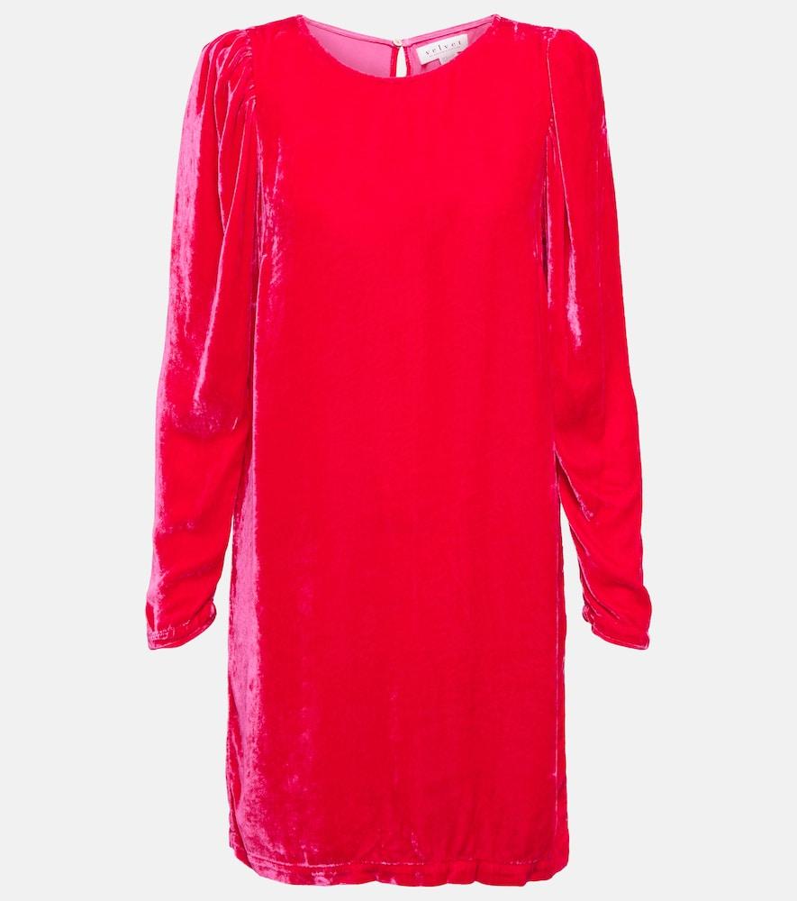 velvet velvet minidress
