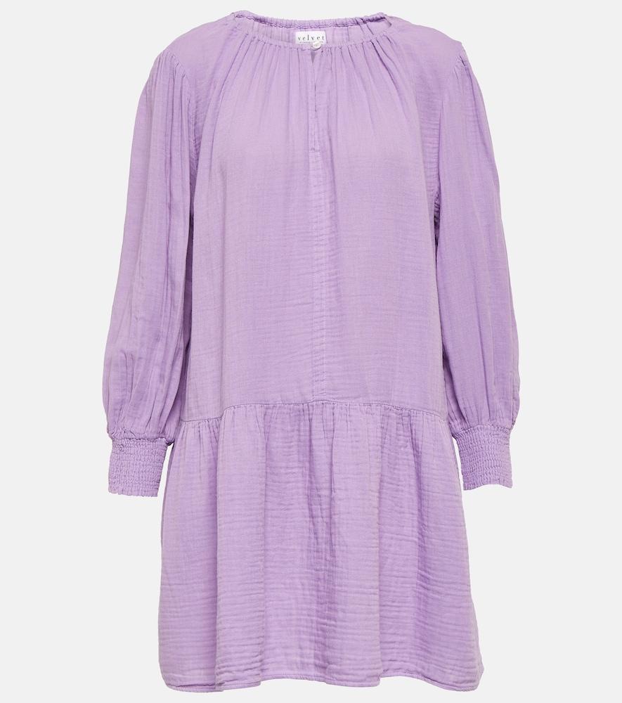 velvet viviana cotton mini dress