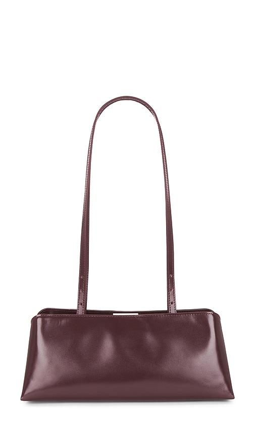 verafied ãclair bag in burgundy.