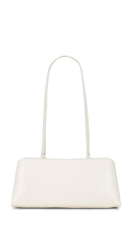 verafied clutch shoulder eclair bag in ivory.