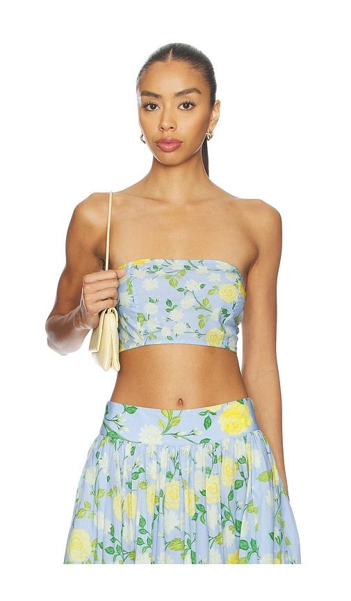 verandah bandeau in baby blue. - size l (also in s, xs, xl)