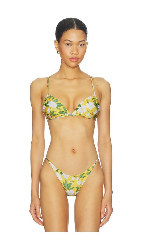 verandah crossback bikini top in multi. - size m (also in xs, s, xl)