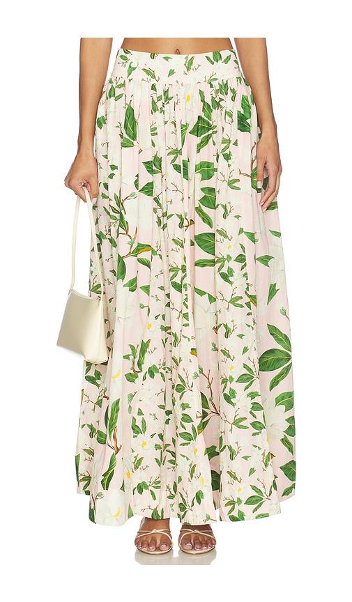 verandah paneled maxi skirt in pink. - size l (also in s, m, xl)