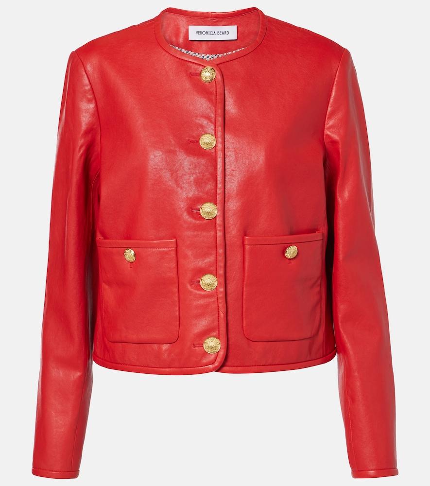 veronica beard andrea leather jacket