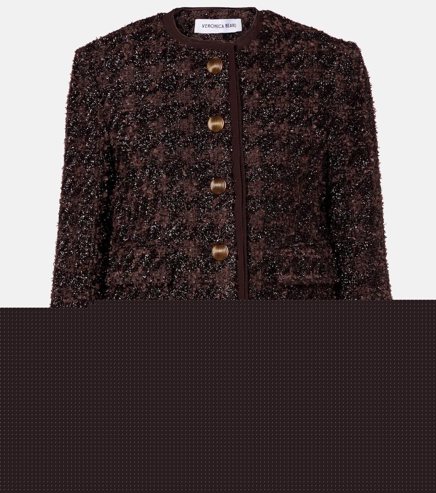 veronica beard audrina metallic tweed jacket